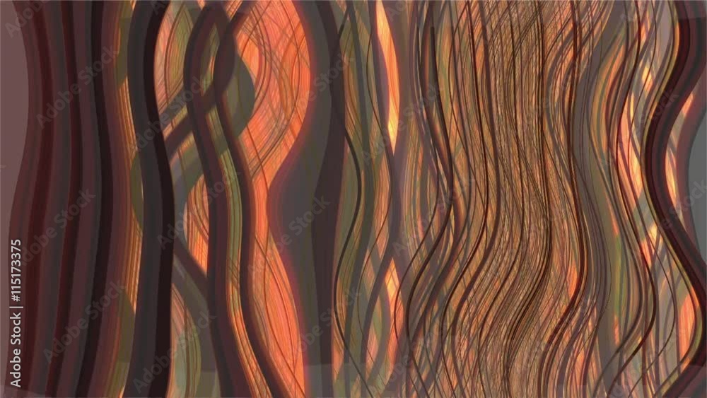 Abstracto de rizos que ondean en tonos ocres o marrones