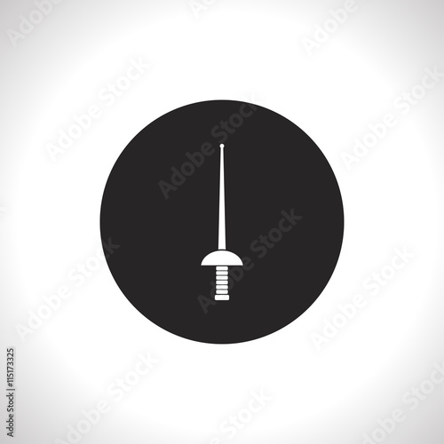 rapier epee vector icon