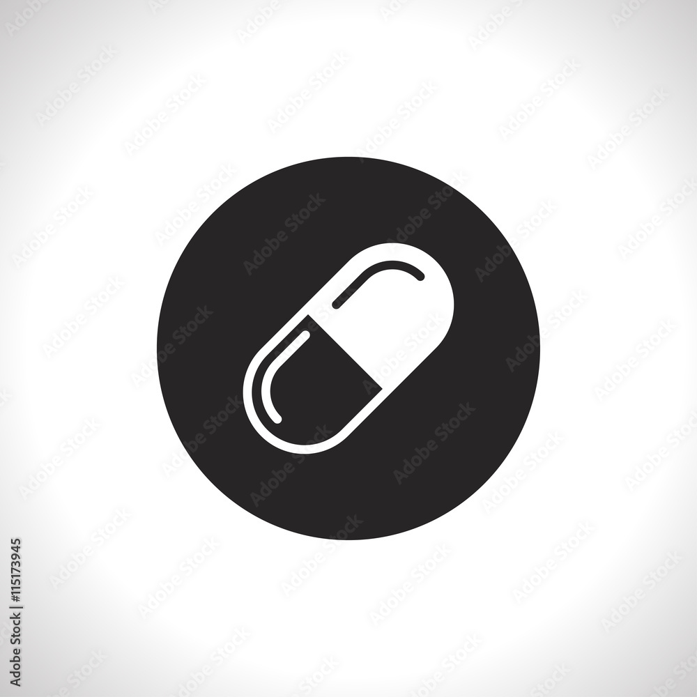 medical pill vector icon medical pill vector icon