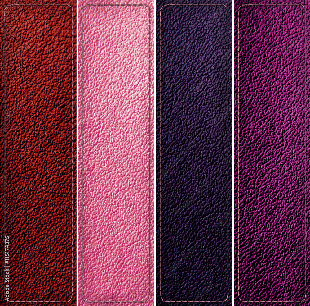 Fototapeta premium leather banner set