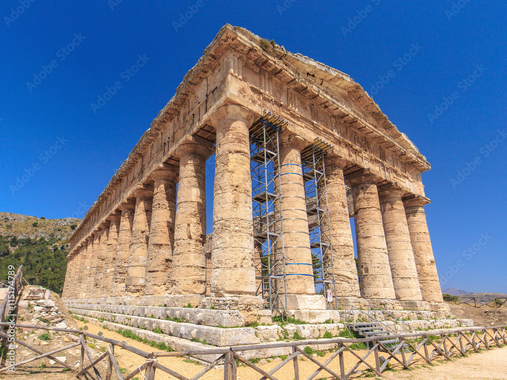 Temple of Segesta in central Sicily