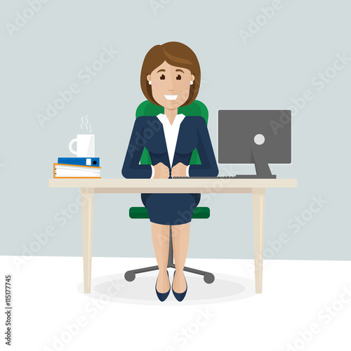 Businesswoman on the work