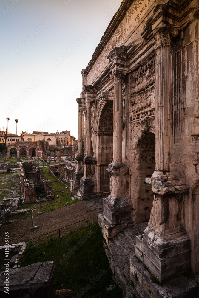 The Roman Forum in Rome, Italy
