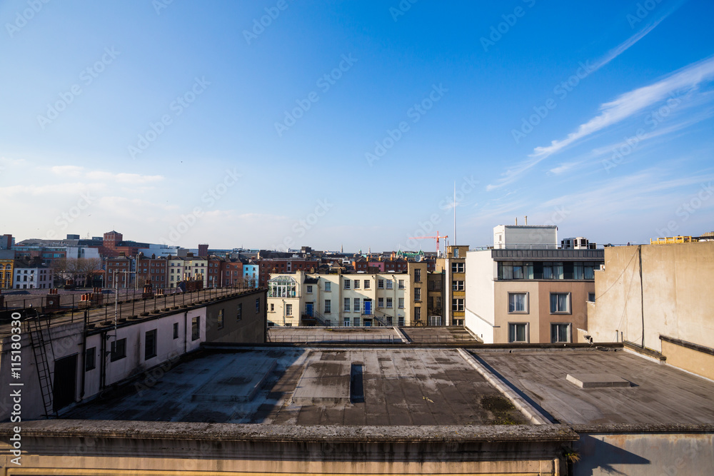 Skyline of Dublin City, Ireland
