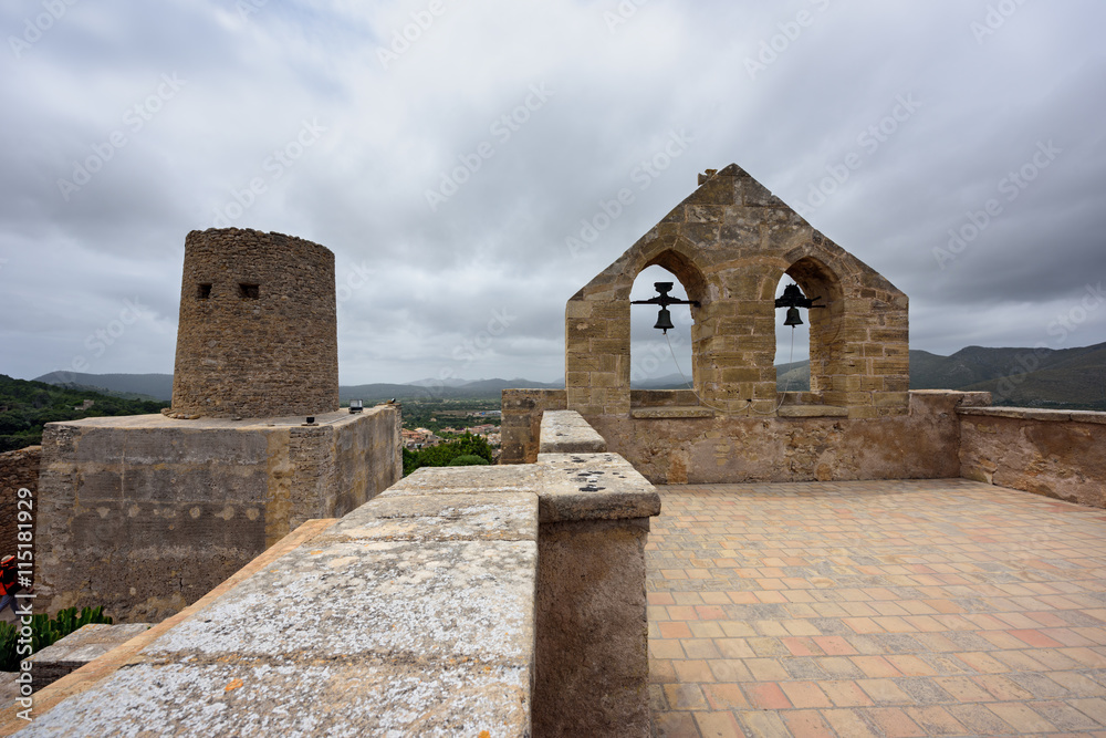 Castle of Capdepera. Municipality Capdepera, island Majorca, Spain. Castle of Capdepera. Municipality Capdepera, island Majorca, Spain.