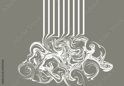 Marble texture, with effect wet stone. Background craft watercolor oil. liquid metal. Design wave illustration painting