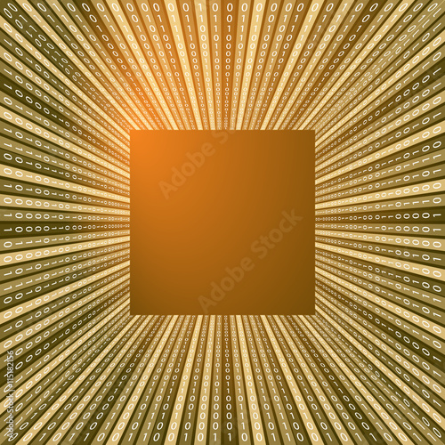 Colored vector abstract background and binary code