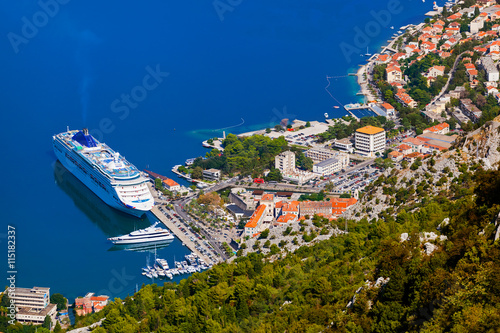 Cruise liner in Kotor Port - Montenegro