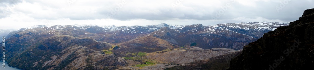 Mountains and rocks in Scandinavia