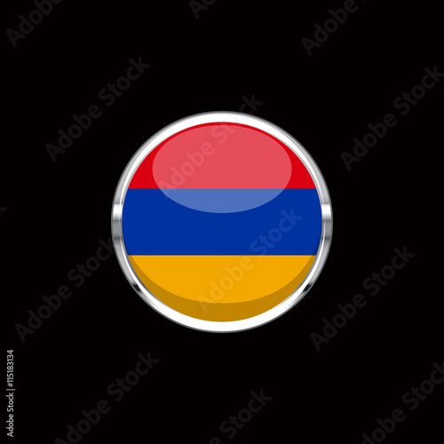 Free Download Vector flat style Republic of Armenia state flag. Official design of Armenia flag. Symbol with horizontal stripes. Independence day, holiday, web button. vector illustration template. Add text - GFXLoad