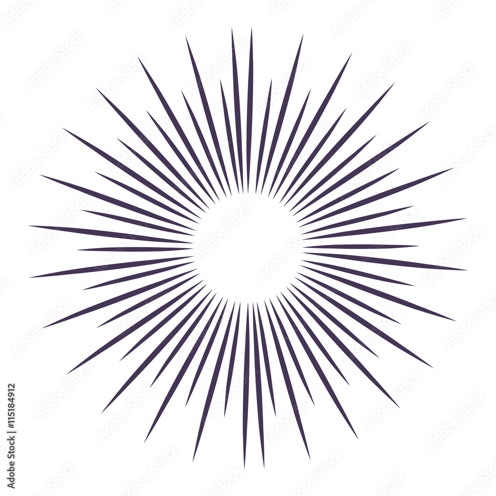 Sunburst in black and white colors graphic design, vector illustration. Sunburst in black and white colors graphic design, vector illustration.