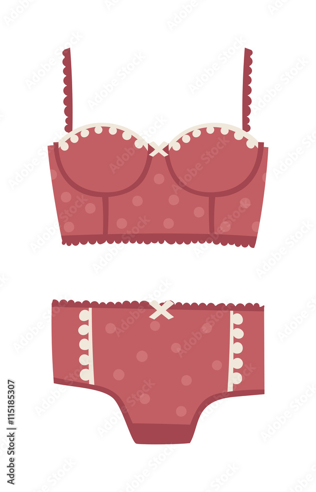 Underwear silhouette isolated male and female underwear isolated on white  background. Underwear isolated vector clothing cotton textile pants and  underwear isolated beauty bra woman accessory design. Stock Vector | Adobe  Stock