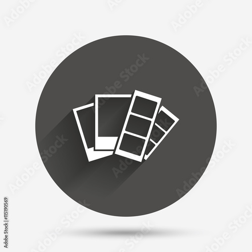 Photo frame template icon. Strips.