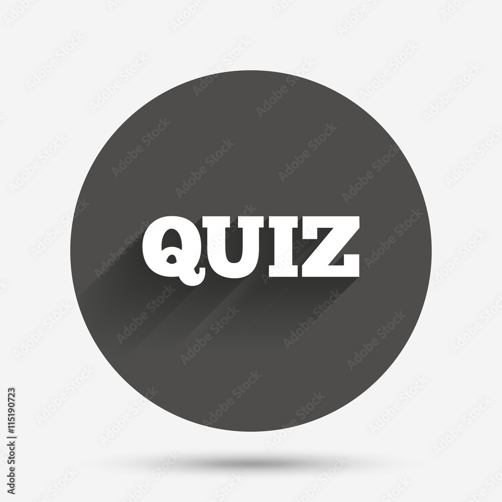 Quiz sign icon. Questions and answers game.