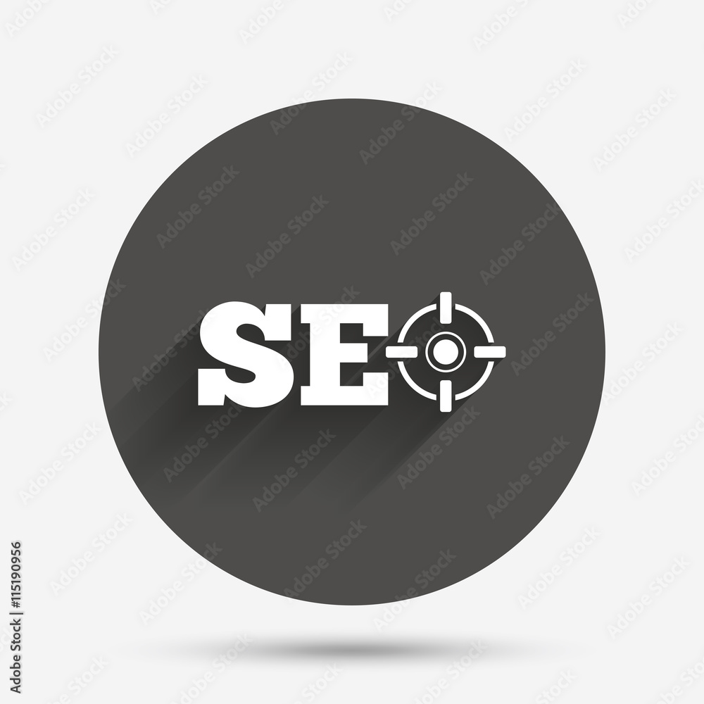 SEO sign icon. Search Engine Optimization symbol. SEO sign icon. Search Engine Optimization symbol.