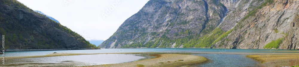 Fototapeta premium Panorama fjord, norway