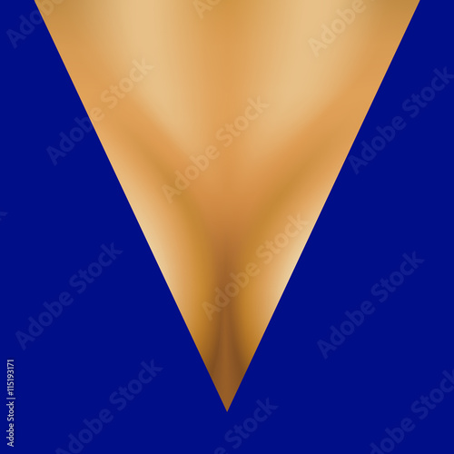 Women's breasts in blue dress