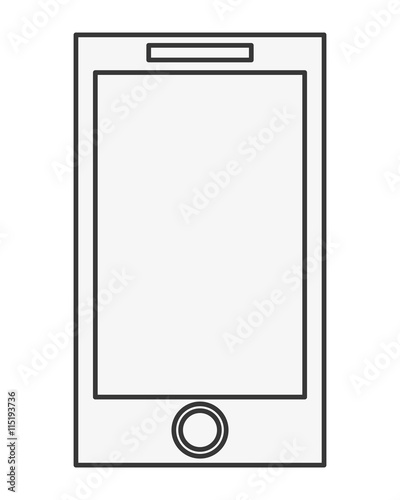 cellphone with touchscreen icon