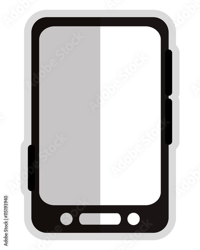 cellphone with touchscreen icon