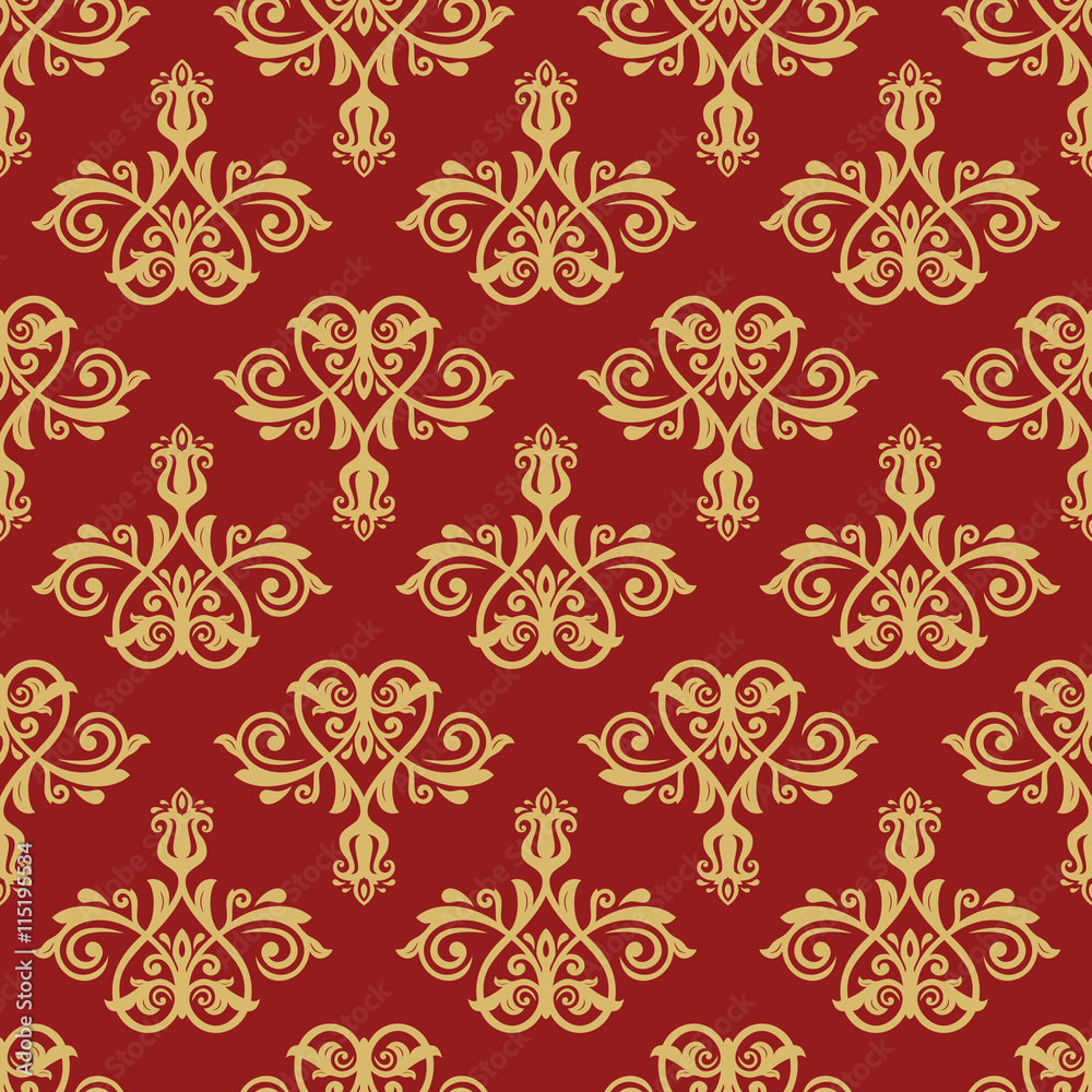 Seamless Wallpaper in the Style of Baroque Seamless Wallpaper in the Style of Baroque