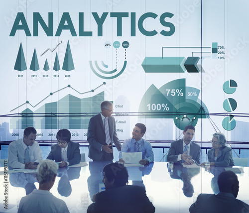 Analytics Marketing Business Report Concept