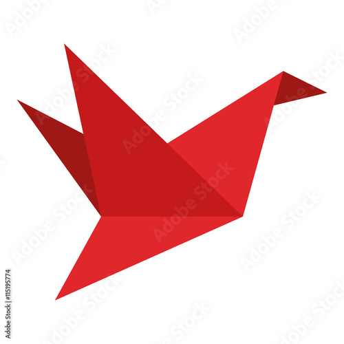 origami bird icon