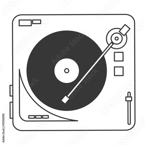 vinyl record player icon