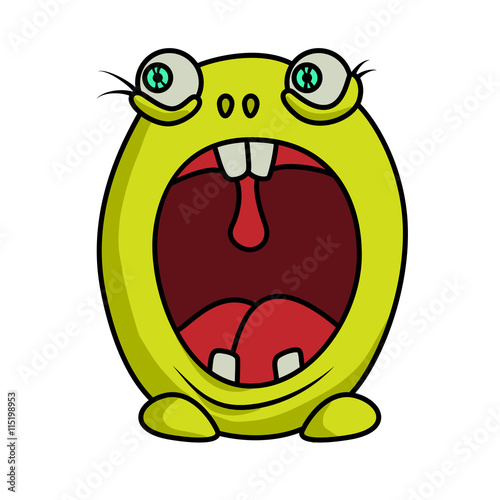 Monster alphabet: letter O