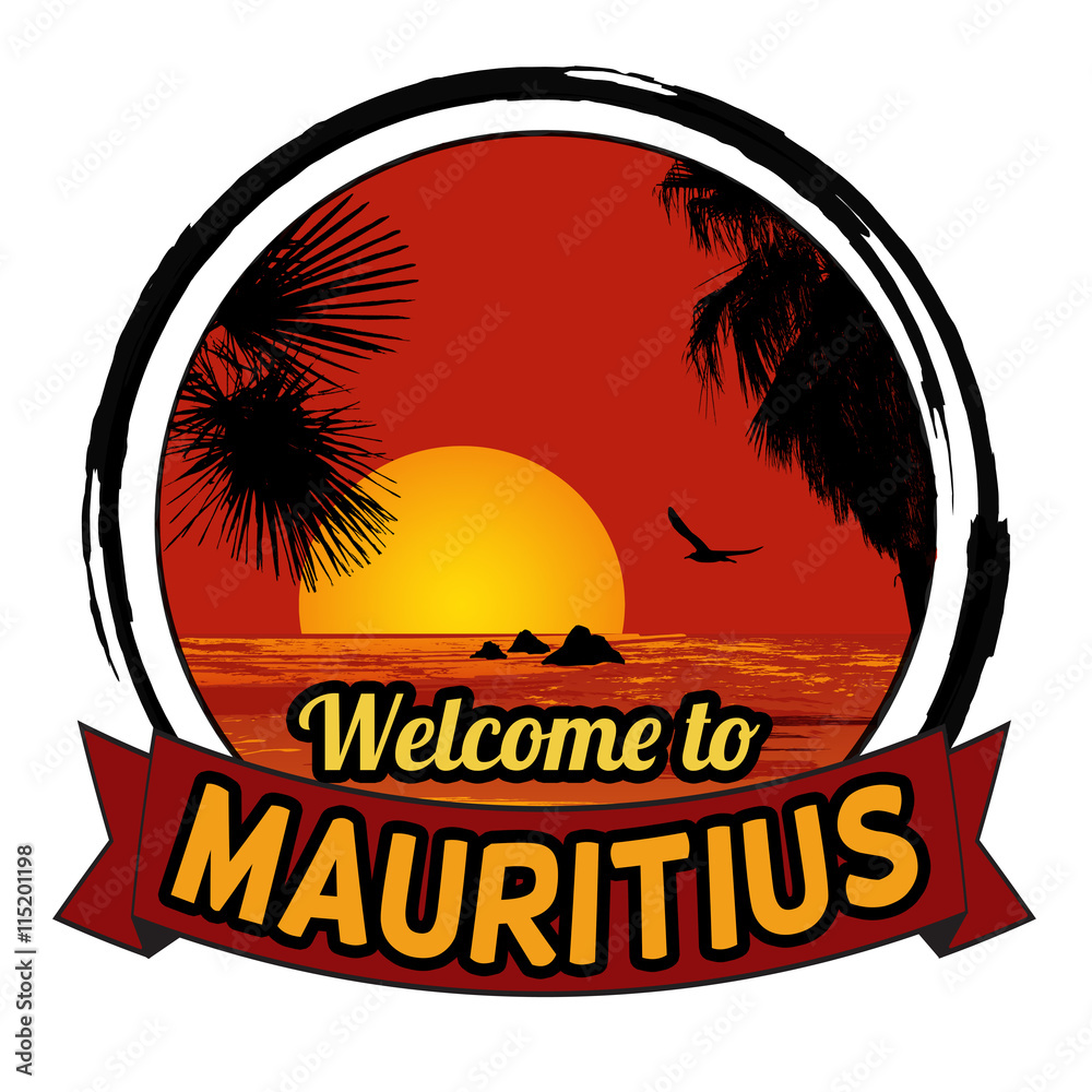 Welcome to Mauritius sign
