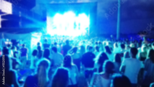 Blurred background with concert