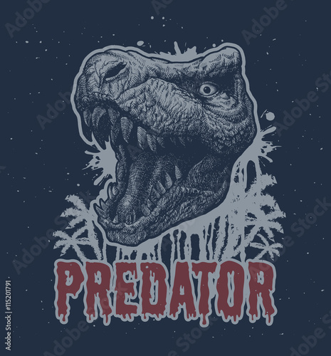 Trex Dinosaur Vector background.