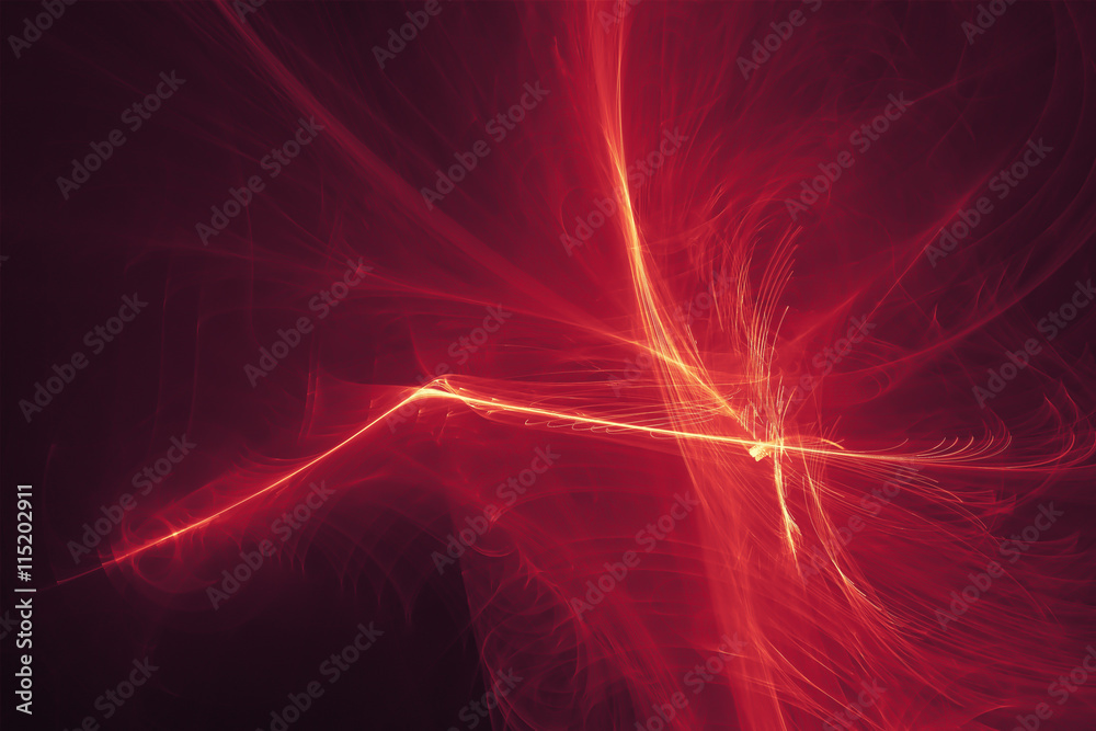 Obraz premium purple red glow energy wave.