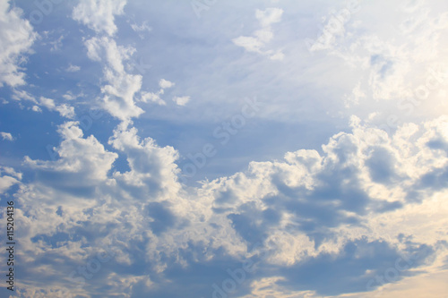 Fototapeta Naklejka Na Ścianę i Meble -  Cloud flowing to the blue sky