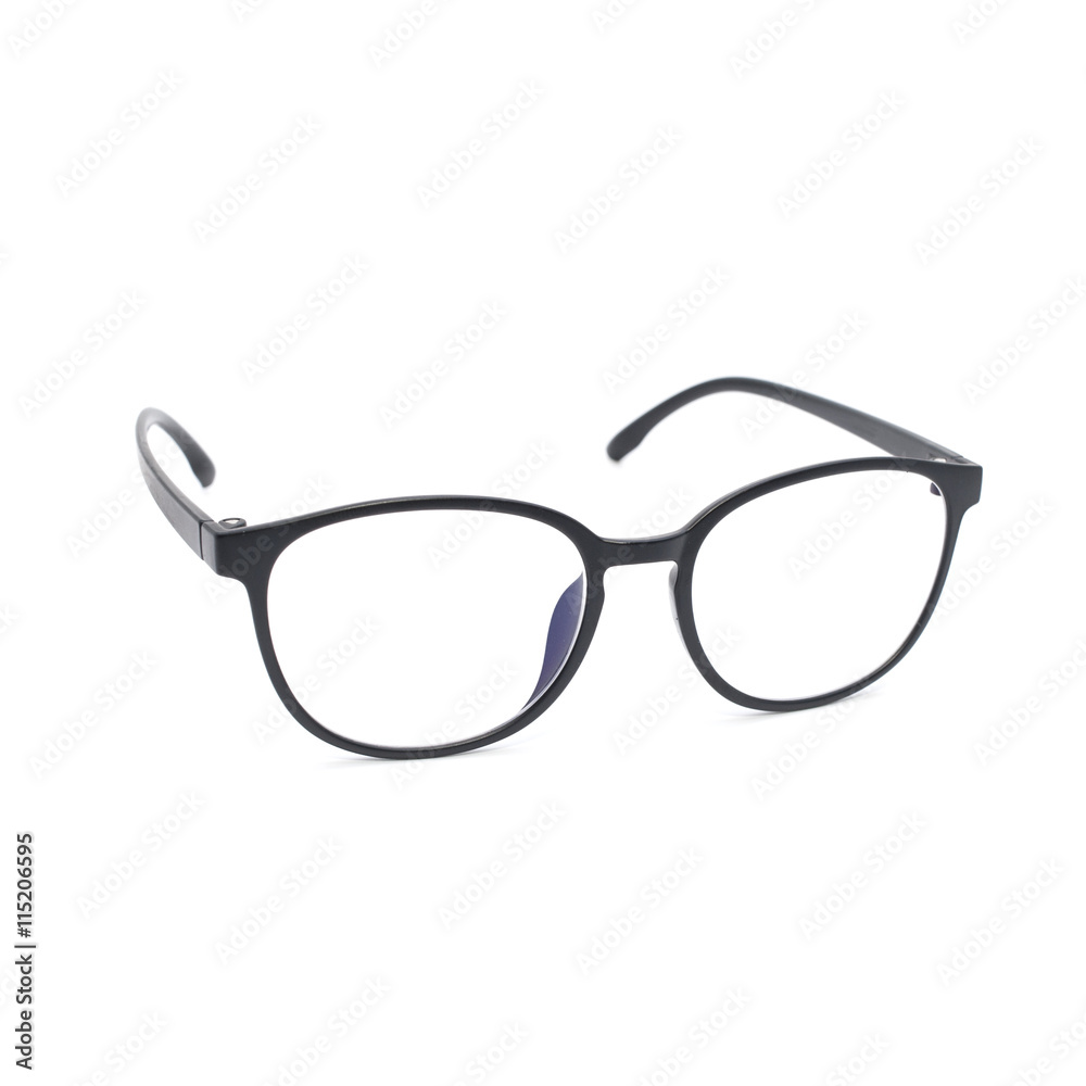 Black Eye Glasses Isolated on White Black Eye Glasses Isolated on White