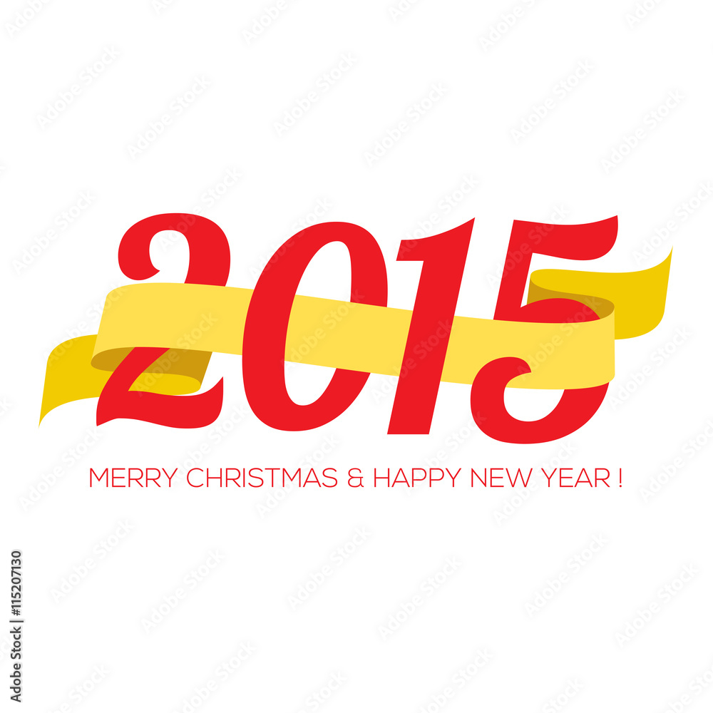 Obraz premium 2015 New Year Vector Illustration.