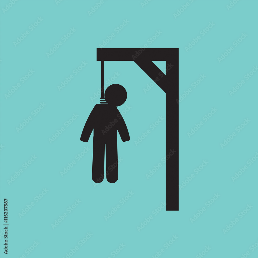 Death Penalty Symbol Vector Illustration. Stock Vector | Adobe Stock