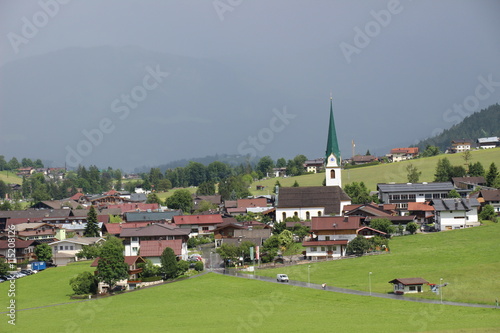 Das Dorf Ellmau am Wilden Kaiser