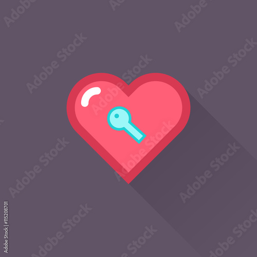 Vector Heart & conceptual icon