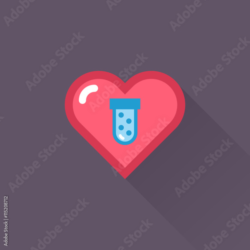 Vector Heart & conceptual icon