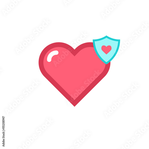 Vector Heart & conceptual icon