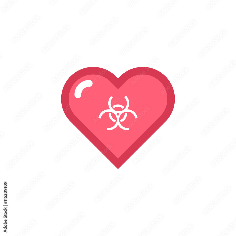 Vector Heart & conceptual icon