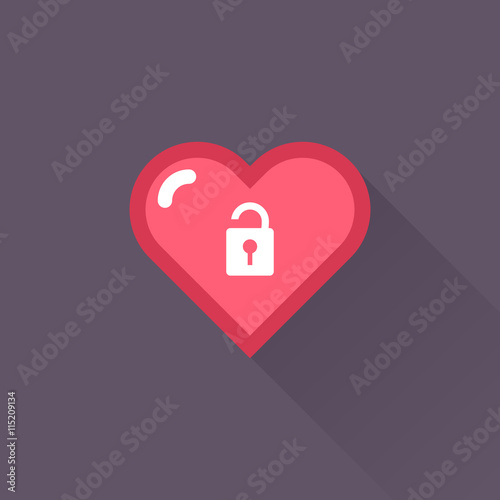 Vector Heart & conceptual icon