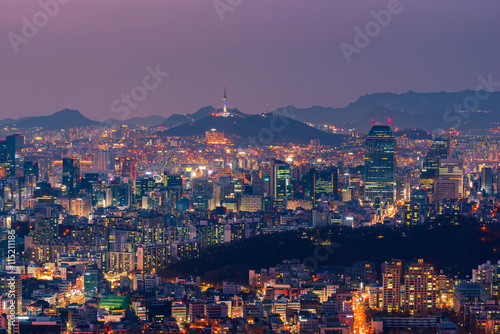 Seoul City Skyline, The best view of South Korea. © CJ Nattanai