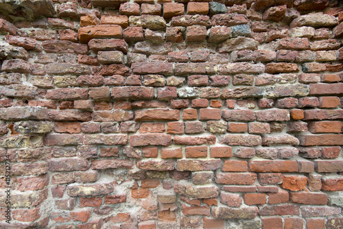 stone brick wall in ruin The Netherlands