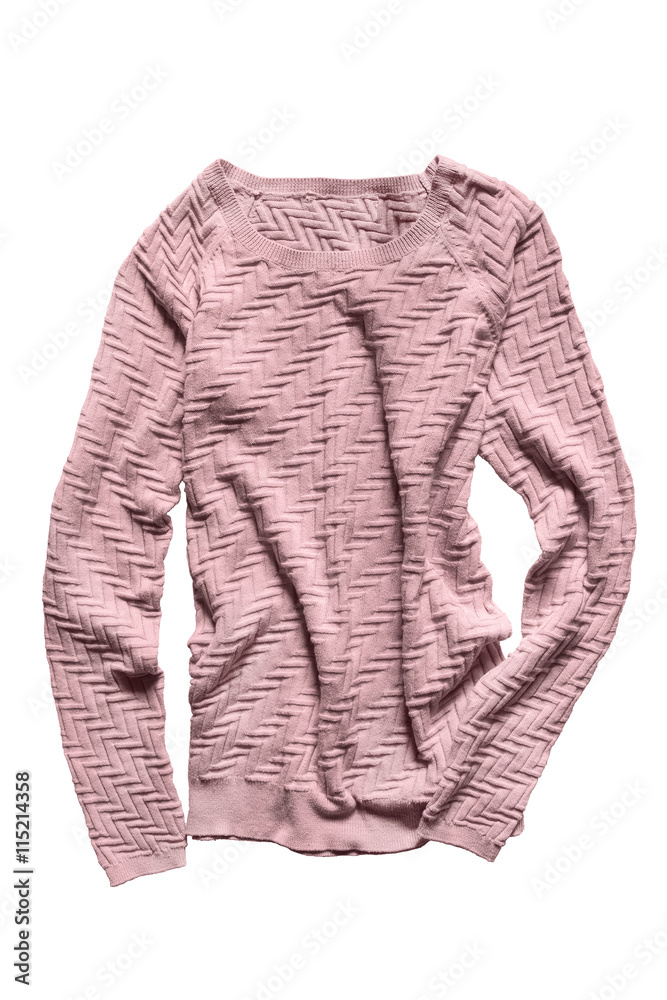Obraz premium Crumpled pullover isolated