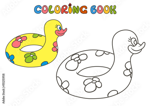 rubber duck swimming circle