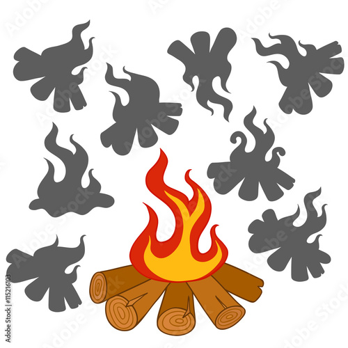 Bonfire Vector
