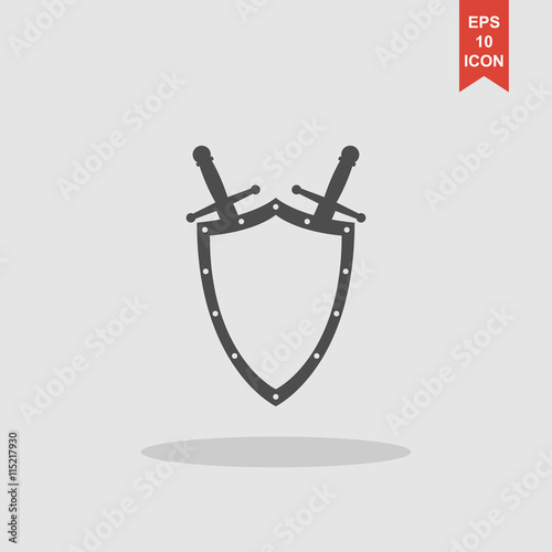 Sword and shield icon