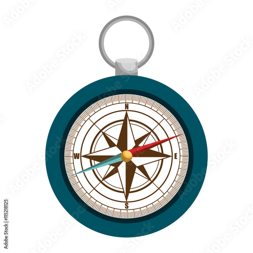 Orienteering theme design, isolated flat icon vector illustration graphic.