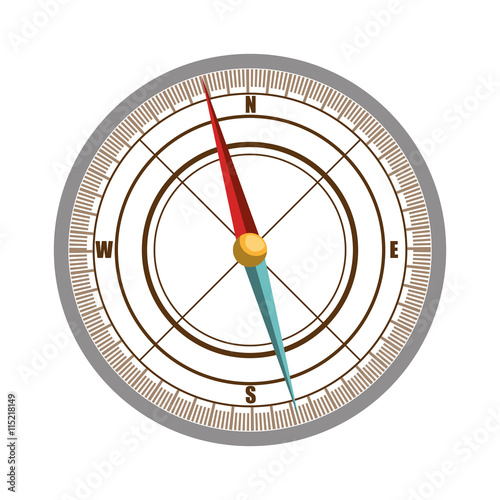 Orienteering theme design, isolated flat icon vector illustration graphic.